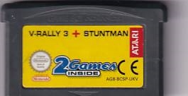 V-Rally 3 + Stuntman - GameBoy Advance spil (B Grade) (Genbrug)